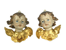 Testa D'Angelo Cm 6,5x6,5h Proporzionata a Pastori Cm 20/30 - Cherubini Presepe