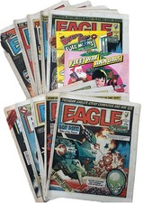10 x Eagle Comics Bundle #135 - #144 20 Oct -22 Dec 1984 VGC Free Gift Comic VTG