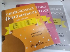 LOTTO 3x ANTOLOGIA FLAMENCA PARA GUITARRA REGUERA VOLUMI 1 2 6 SPARTITI CHITARRA