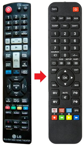 Telecomando adatto per - , lg