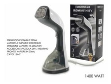 Stiratrice verticale 1400W Serbatoio Estraibile 220ml, Vapore A Impulsi Spazz...