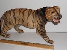 ANTICA BAMBOLA GIOCATTOLO VITTORIANA LRG 12" TIGRE PELLICCIA CUCITA A MANO BAMBINI TASSIDERMIA