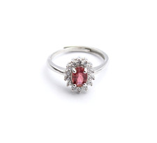 Tormalina Rosa Anello con
