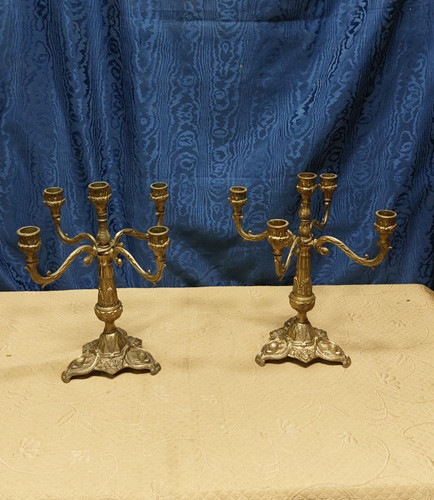 Coppia candelabri fuochi - 5,