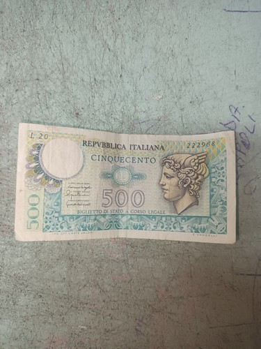Banconota 500 lire carta - banconota,