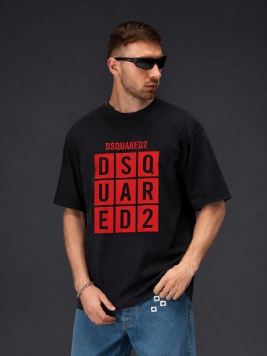 Shirt nera dsquared2 - t-shirt,