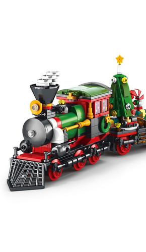 Treno natale festivo set di - treno,
