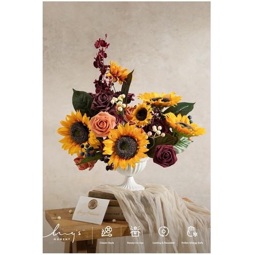 Bouquet girasole seta - di, in