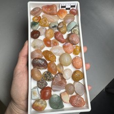 Lotto di agata colorata Alxa