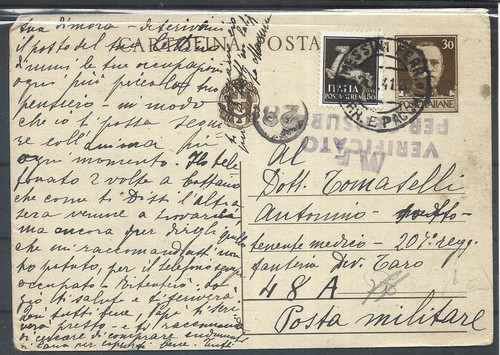 1941 50c su intero - 1941, p.a.