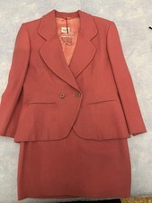 Benetton Completo Gonna Nuovo Vintage 90 Pura Lana Vergine Tg 46