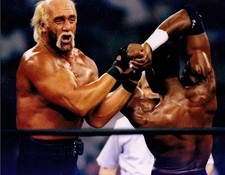 Hulk Hogan & Karl Malone 8x10