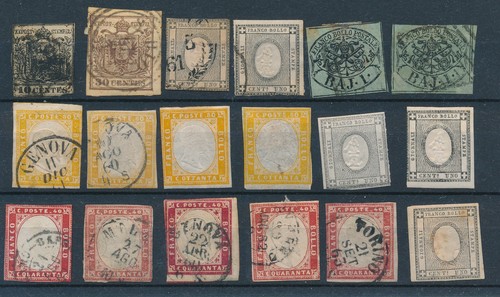 Antichi stati 1855 lotto - antichi,