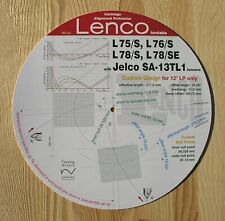 Goniometro a braccio Lenco L75/S, L76/S, L78/S & L78/SE (ottimizzato per LP da 12")