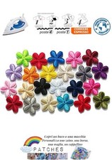 patch fiori fiore fiorellino toppa termoadesiva iron on fiorellini flowers toppe