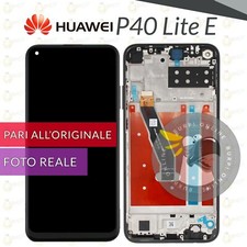 DISPLAY HUAWEI P40 LITE E ART-L29 ART-L28 LCD + FRAME TOUCH SCHERMO VETRO NERO