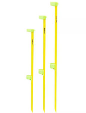 PICCHETTO YELLO FLUO 180 CM KOLPO, picchetto per la spiaggia, pesca, porta canne