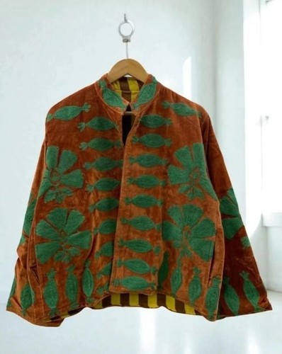 Bomber velluto fatto mano - in,
