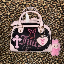 Charm borsa bowler Juicy Couture x Playboy Bunny Collab personalizzata nuova con etichette 1 di 1 borsa omaggio