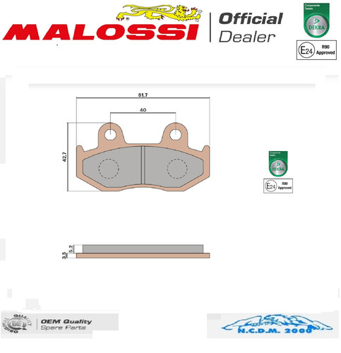 Pastiglie freno malossi - pastiglie,