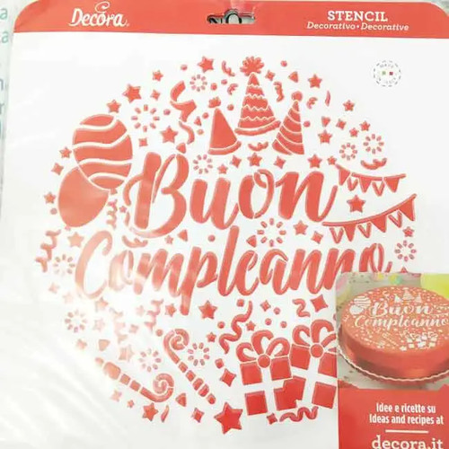 Stencil decorativo per torta - stencil,