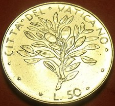 Rare Gem Unc Vatican 1970 50