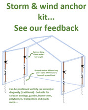 4 CINGHIE VENTO TEMPESTA TENDA