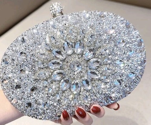 Pochette donna argento
