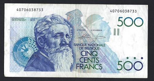Belgique bank 500 - 🇧🇪,