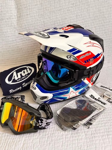Set casco arai cross4 - casco, v-cross4