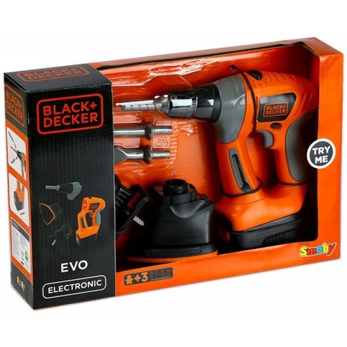 Smoby black decker - black, trapano