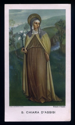 Santino holy card chiara - santino-holy, d'