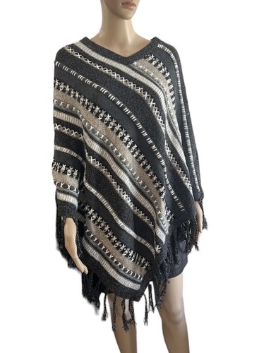Poncho peruviano multicolore - , a