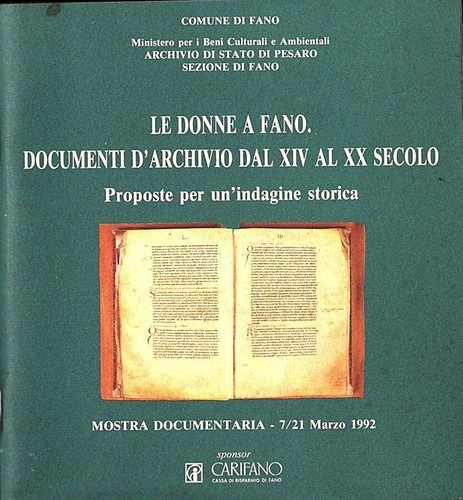 Donne fano documenti - donne, fano.