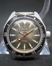 118# Vostok Amphibia sovietico anni '80 con ghiera in bachelite, quadrante verde
