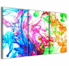 Quadro Moderno 100 x 60 cm Stampa su Tela Canvas 3 pz Astratto 007