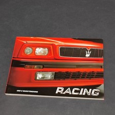 Libretto uso e manutenzione delle vetture Maserati racing 1991.Ottime condizioni