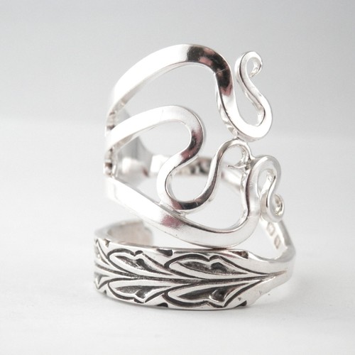 Anello forchetta argento