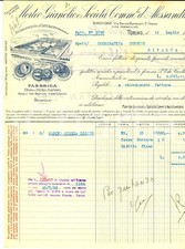 1950 ALESSANDRIA Fabbrica olio MORTEO E GIANOLIO in CANTALUPO *Fattura