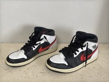 jordan 1 mid rosso nero bianco