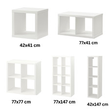 IKEA KALLAX White Shelving