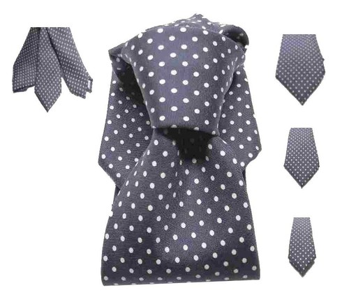 Cravatta blu pois - cravatta, a