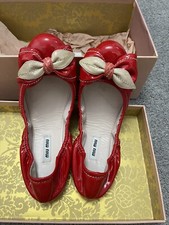 Ballerine Miu rosse, taglia 39