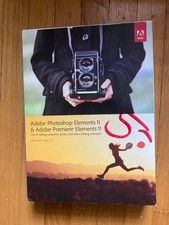 Adobe Photoshop Elements 11 & Premiere Elements 11 (DVD, 2012, 3 dischi) con chiave