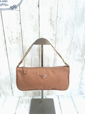 PRADA Mini NECESSAIRE Blush Nudo Tessuto NYLON Y2K # 21 USATO IN OTTIME CONDIZIONI! Autentico! RARO!