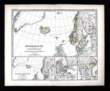 1880 Mappa Spruner Norvegia