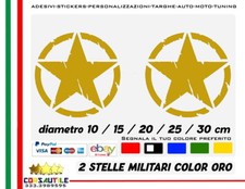 2 ADESIVI STELLA MILITARE