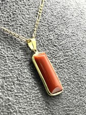 Red Coral Pendant 22x14mm in