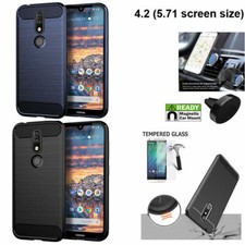 Custodia telefono per NOKIA 4.2 (dimensioni schermo 5,71") / 4,2 custodia testurizzata spazzola