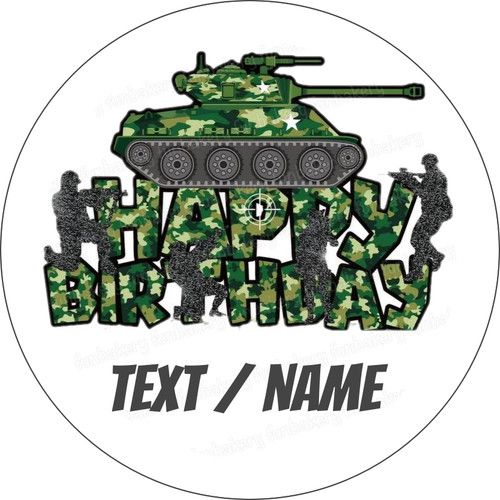 Cake topper soldatino militare